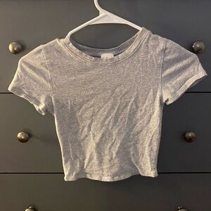 TILLYS Heather Gray XS Women’s Baby Tee